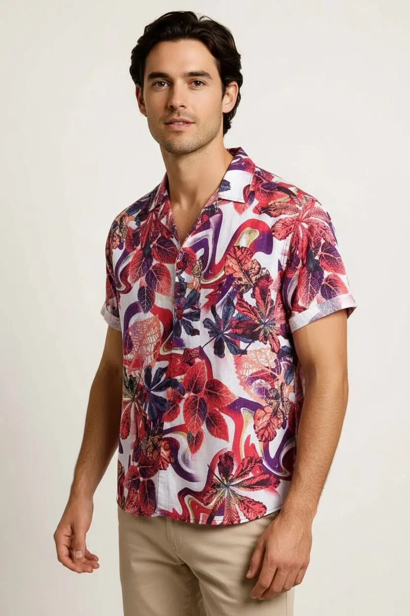 Flower shirts - Floral shirts - Hawaiian shirts - Beach Shirts - Dan Flashes